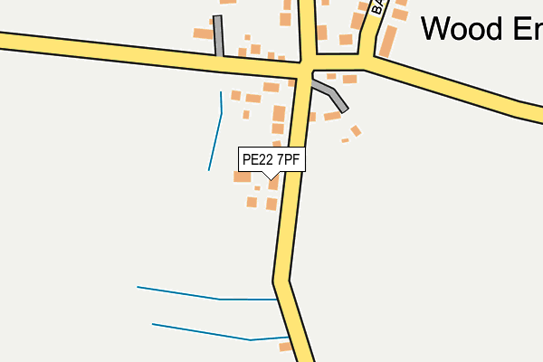 PE22 7PF map - OS OpenMap – Local (Ordnance Survey)