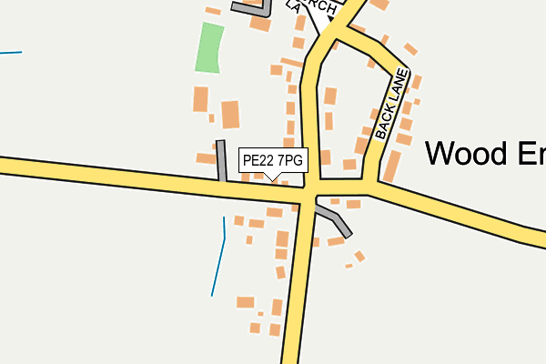 PE22 7PG map - OS OpenMap – Local (Ordnance Survey)