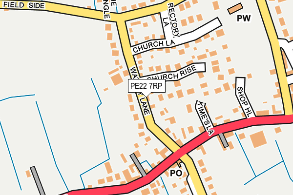 PE22 7RP map - OS OpenMap – Local (Ordnance Survey)