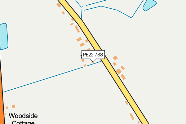 PE22 7SS map - OS OpenMap – Local (Ordnance Survey)