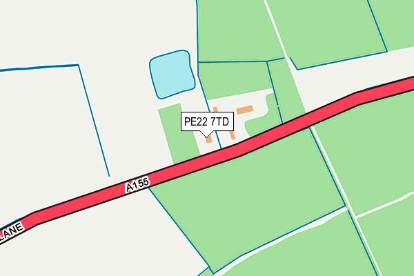 PE22 7TD map - OS OpenMap – Local (Ordnance Survey)