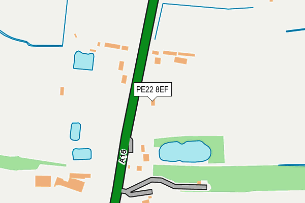 PE22 8EF map - OS OpenMap – Local (Ordnance Survey)