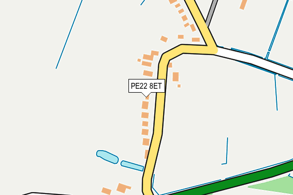 PE22 8ET map - OS OpenMap – Local (Ordnance Survey)