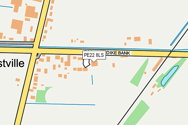 PE22 8LS map - OS OpenMap – Local (Ordnance Survey)