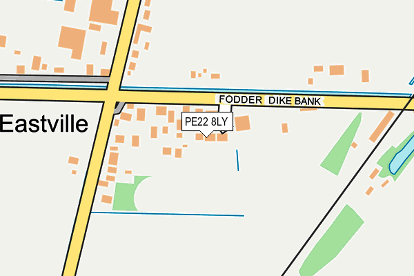 PE22 8LY map - OS OpenMap – Local (Ordnance Survey)