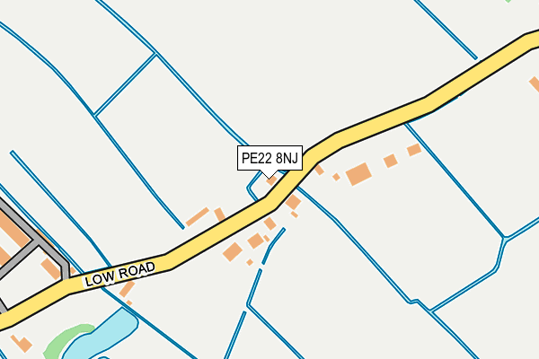 PE22 8NJ map - OS OpenMap – Local (Ordnance Survey)