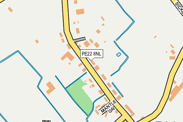 PE22 8NL map - OS OpenMap – Local (Ordnance Survey)