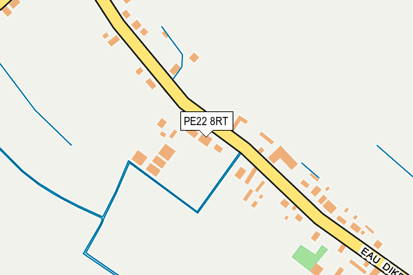 PE22 8RT map - OS OpenMap – Local (Ordnance Survey)