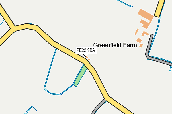 PE22 9BA map - OS OpenMap – Local (Ordnance Survey)
