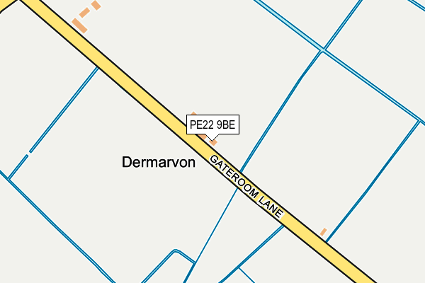 PE22 9BE map - OS OpenMap – Local (Ordnance Survey)