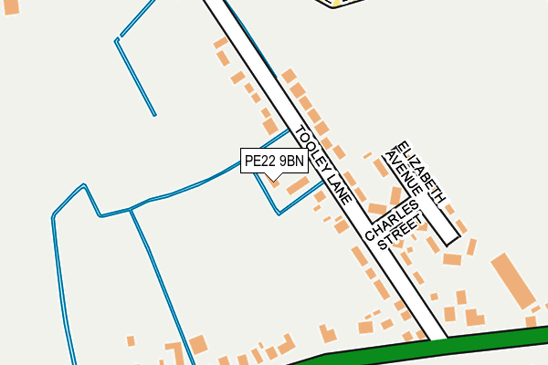 PE22 9BN map - OS OpenMap – Local (Ordnance Survey)