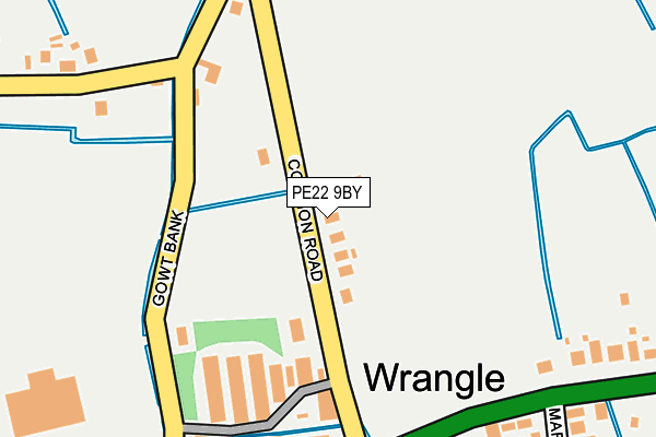 PE22 9BY map - OS OpenMap – Local (Ordnance Survey)