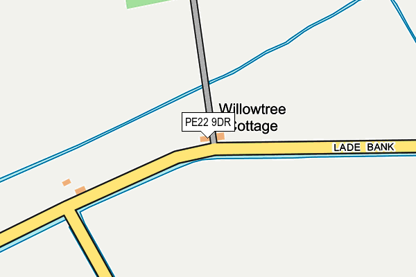 PE22 9DR map - OS OpenMap – Local (Ordnance Survey)