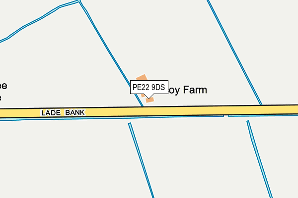 PE22 9DS map - OS OpenMap – Local (Ordnance Survey)