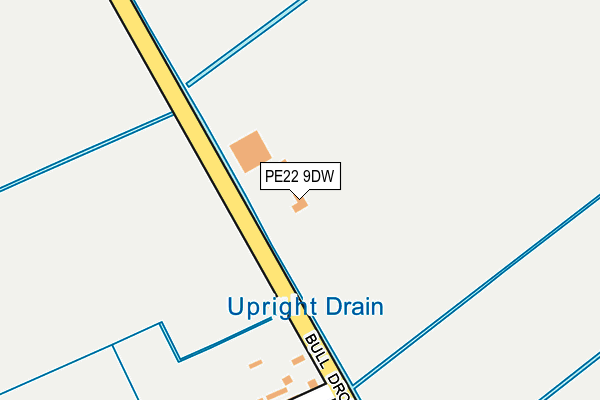 PE22 9DW map - OS OpenMap – Local (Ordnance Survey)