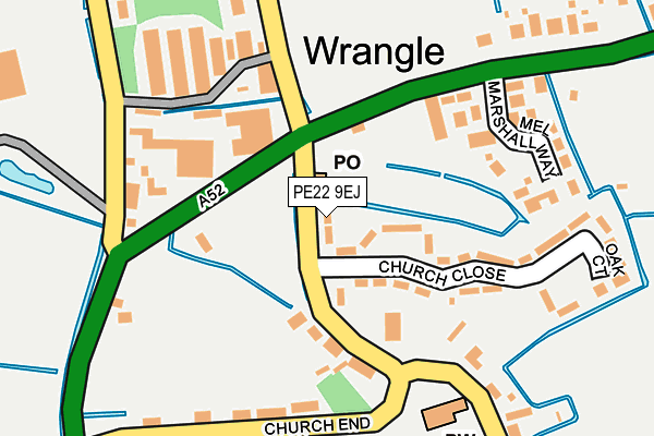 PE22 9EJ map - OS OpenMap – Local (Ordnance Survey)