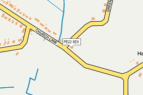 PE22 9EX map - OS OpenMap – Local (Ordnance Survey)