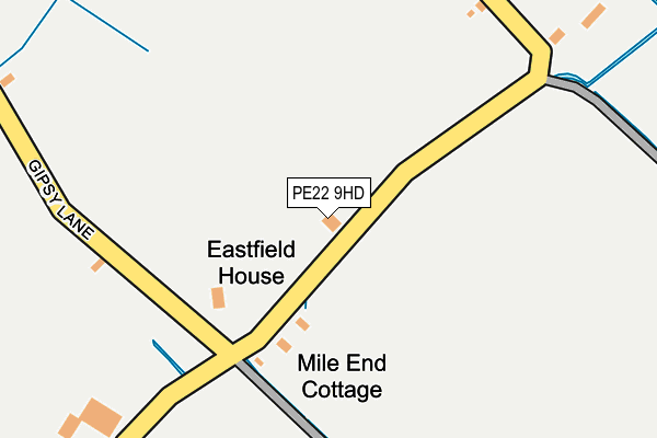 PE22 9HD map - OS OpenMap – Local (Ordnance Survey)