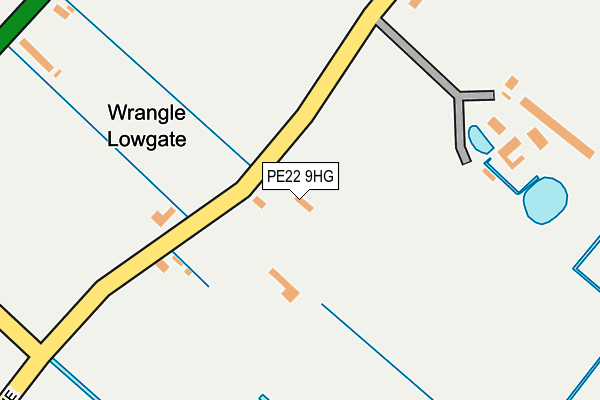 PE22 9HG map - OS OpenMap – Local (Ordnance Survey)
