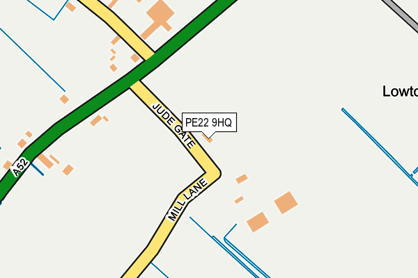 PE22 9HQ map - OS OpenMap – Local (Ordnance Survey)