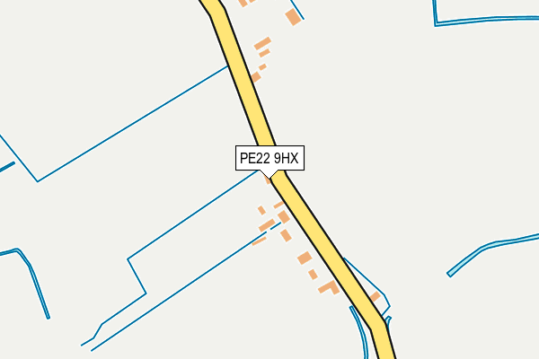 PE22 9HX map - OS OpenMap – Local (Ordnance Survey)