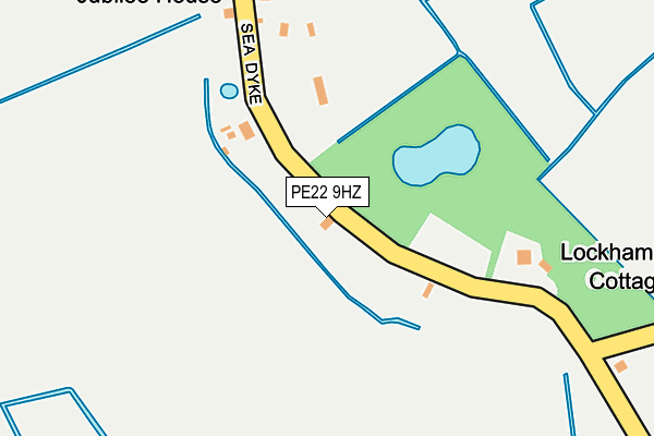 PE22 9HZ map - OS OpenMap – Local (Ordnance Survey)