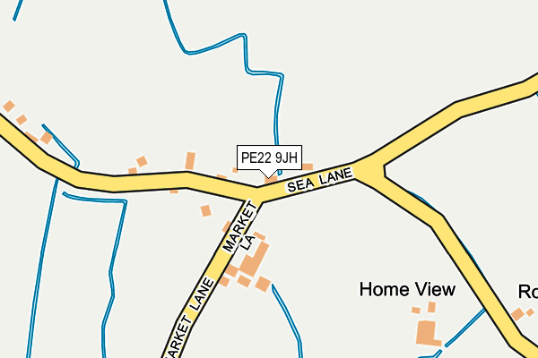 PE22 9JH map - OS OpenMap – Local (Ordnance Survey)