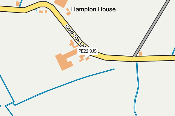 PE22 9JS map - OS OpenMap – Local (Ordnance Survey)