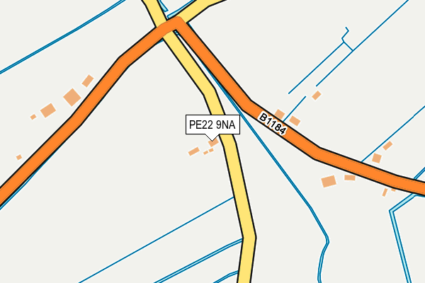 PE22 9NA map - OS OpenMap – Local (Ordnance Survey)