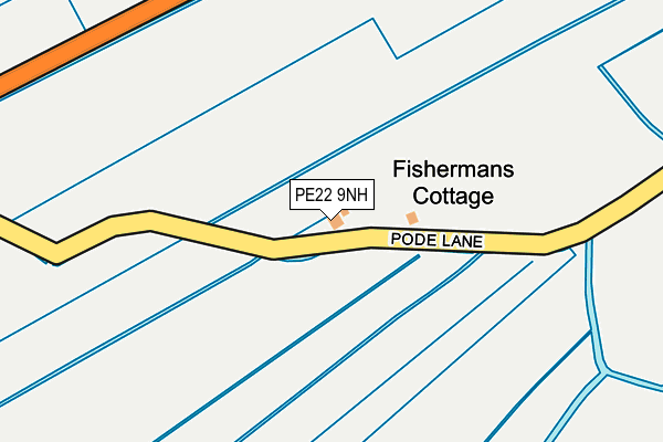 PE22 9NH map - OS OpenMap – Local (Ordnance Survey)