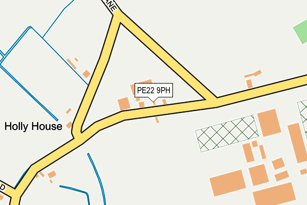 PE22 9PH map - OS OpenMap – Local (Ordnance Survey)