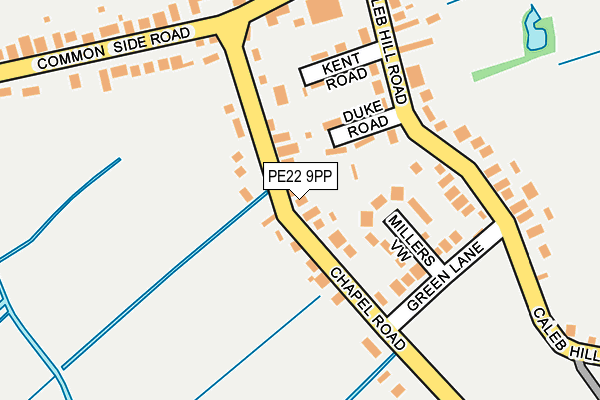 PE22 9PP map - OS OpenMap – Local (Ordnance Survey)