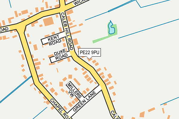 PE22 9PU map - OS OpenMap – Local (Ordnance Survey)