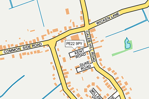PE22 9PY map - OS OpenMap – Local (Ordnance Survey)
