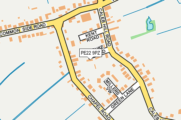 PE22 9PZ map - OS OpenMap – Local (Ordnance Survey)