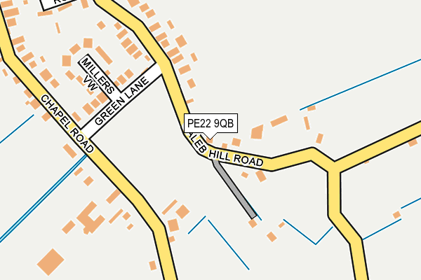 PE22 9QB map - OS OpenMap – Local (Ordnance Survey)