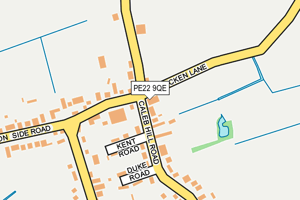 PE22 9QE map - OS OpenMap – Local (Ordnance Survey)