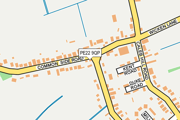 PE22 9QP map - OS OpenMap – Local (Ordnance Survey)