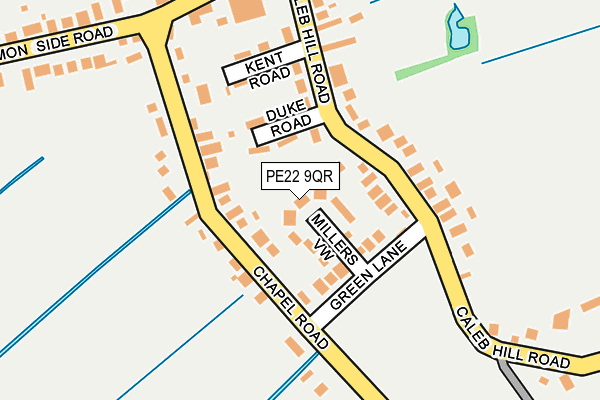 PE22 9QR map - OS OpenMap – Local (Ordnance Survey)