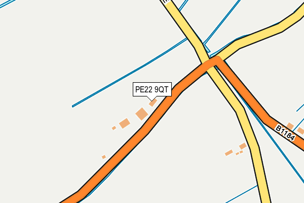 PE22 9QT map - OS OpenMap – Local (Ordnance Survey)