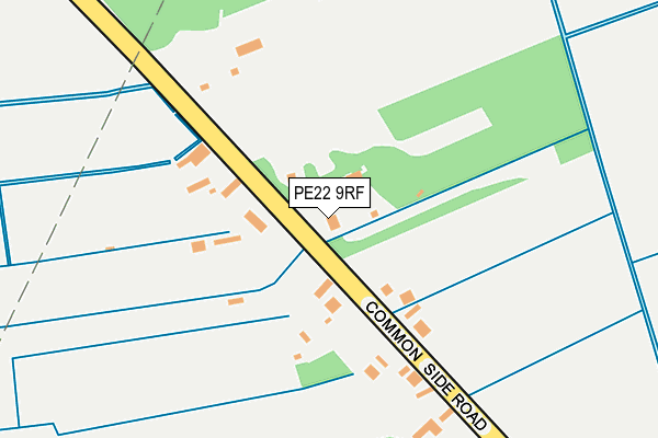 PE22 9RF map - OS OpenMap – Local (Ordnance Survey)