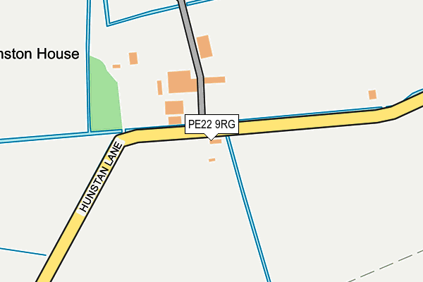 PE22 9RG map - OS OpenMap – Local (Ordnance Survey)