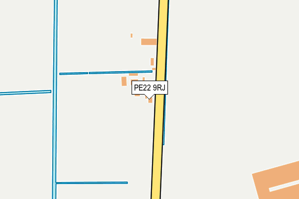 PE22 9RJ map - OS OpenMap – Local (Ordnance Survey)