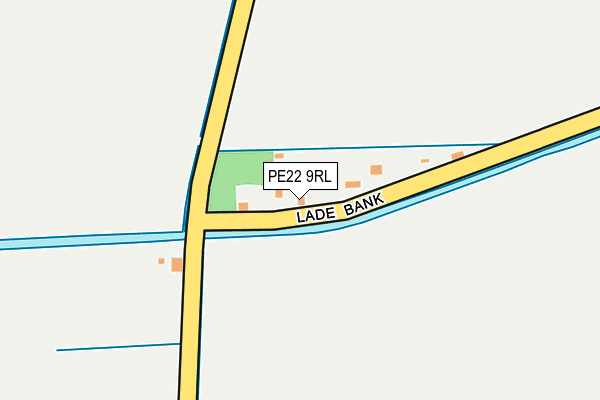 PE22 9RL map - OS OpenMap – Local (Ordnance Survey)