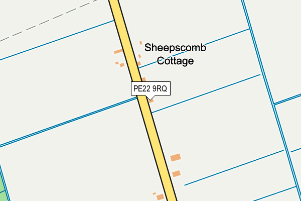 PE22 9RQ map - OS OpenMap – Local (Ordnance Survey)