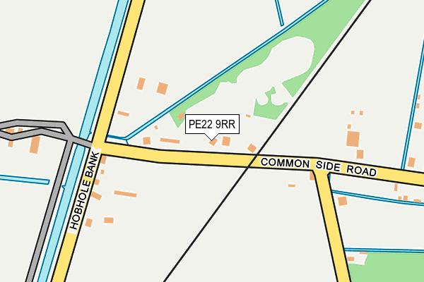 PE22 9RR map - OS OpenMap – Local (Ordnance Survey)