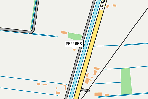 PE22 9RS map - OS OpenMap – Local (Ordnance Survey)