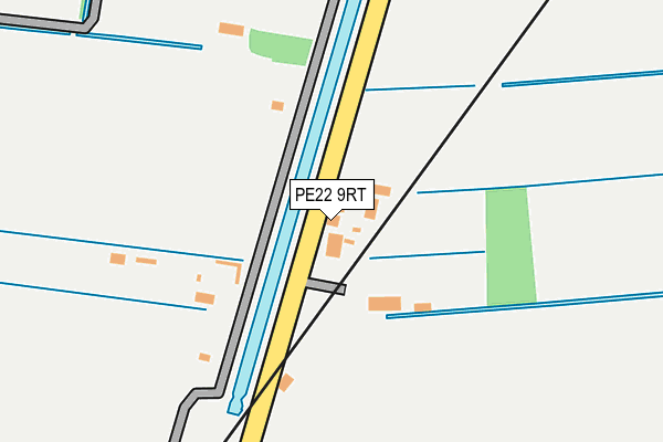 PE22 9RT map - OS OpenMap – Local (Ordnance Survey)