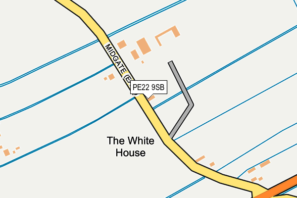 PE22 9SB map - OS OpenMap – Local (Ordnance Survey)