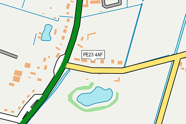 PE23 4AF map - OS OpenMap – Local (Ordnance Survey)